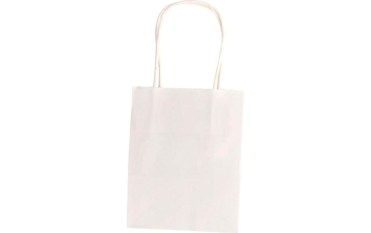 Folia Papiertragetaschen Geschenktragetasche Kraftpapier weiss 20