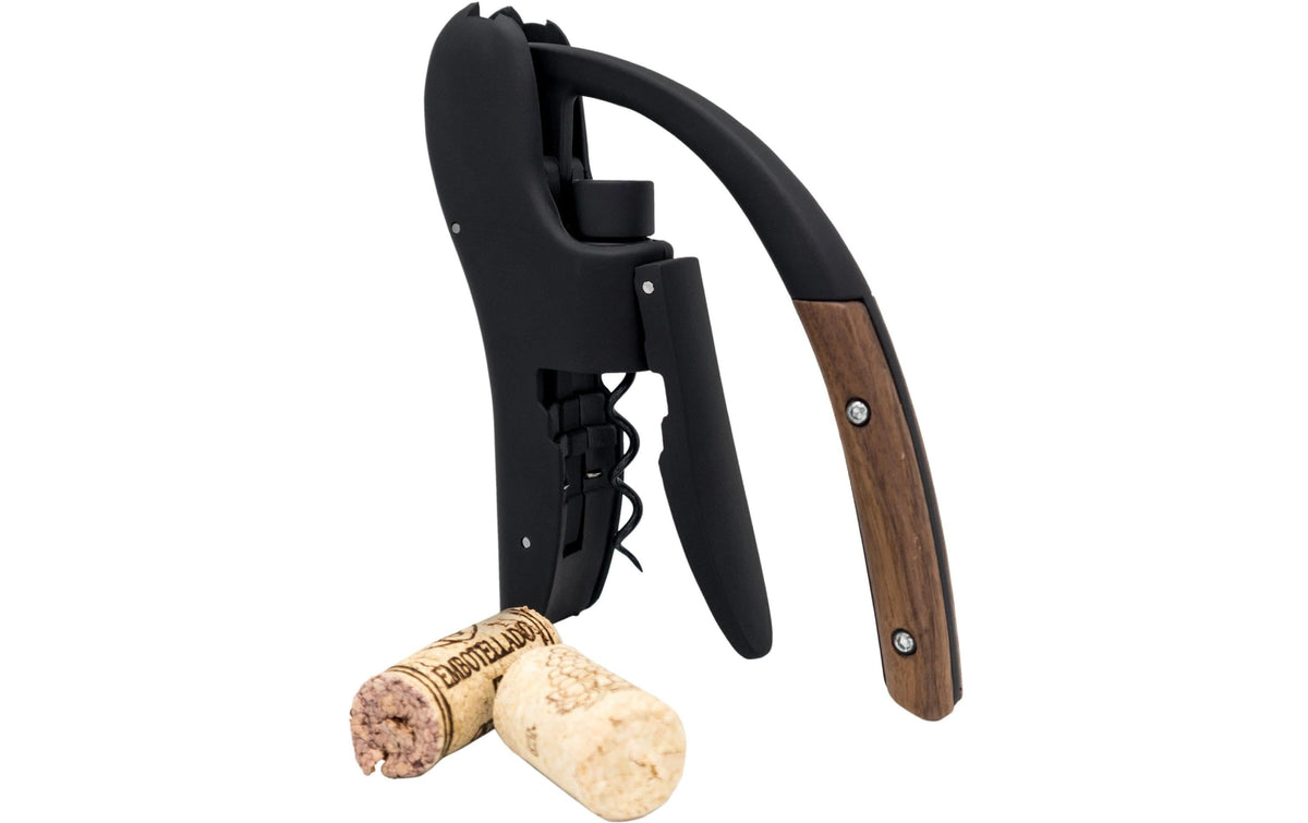 Vin Bouquet Hebelkorkenzieher mit Nussbaumholz