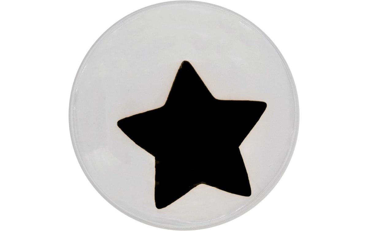 Glorex Wackelaugen Stern schwarz 35 mm selbstklebend, 4 Stück