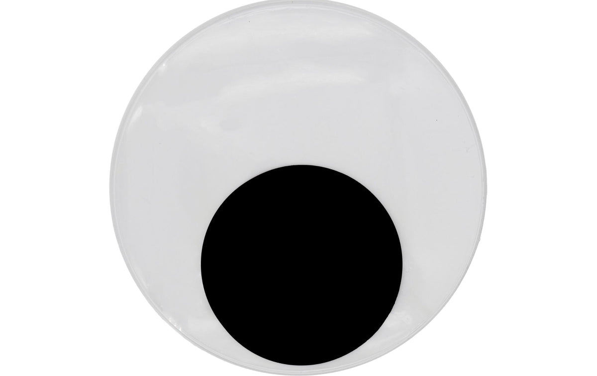 Glorex Wackelaugen XL 75 mm selbstklebend, 2 Stück