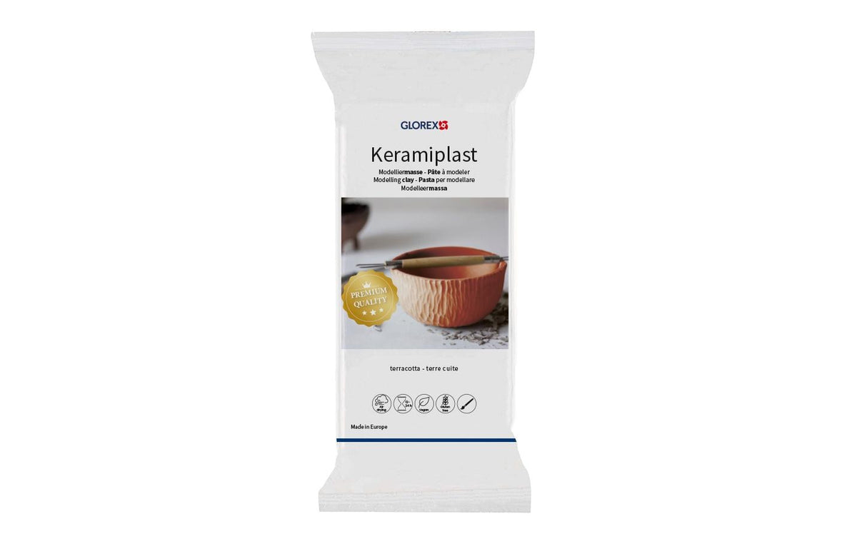 Glorex Modelliermasse Keramiplast teracotta 2000 g