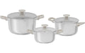 BergHOFF Kochtopf Set Leo Bolt Oyster 6-tlg.
