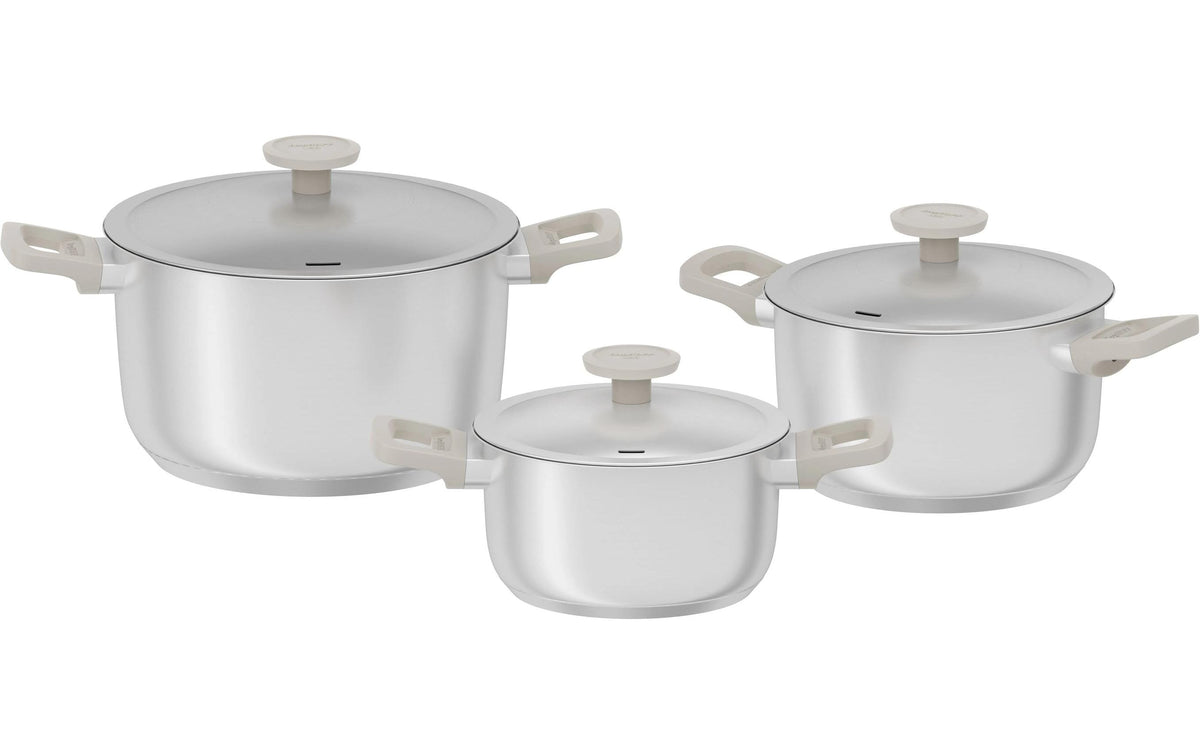 BergHOFF Kochtopf Set Leo Bolt Oyster 6-tlg.