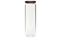 COCON Vorratsdose rund 1500ml Glas, 9x30.2cm, Deckel Akazie