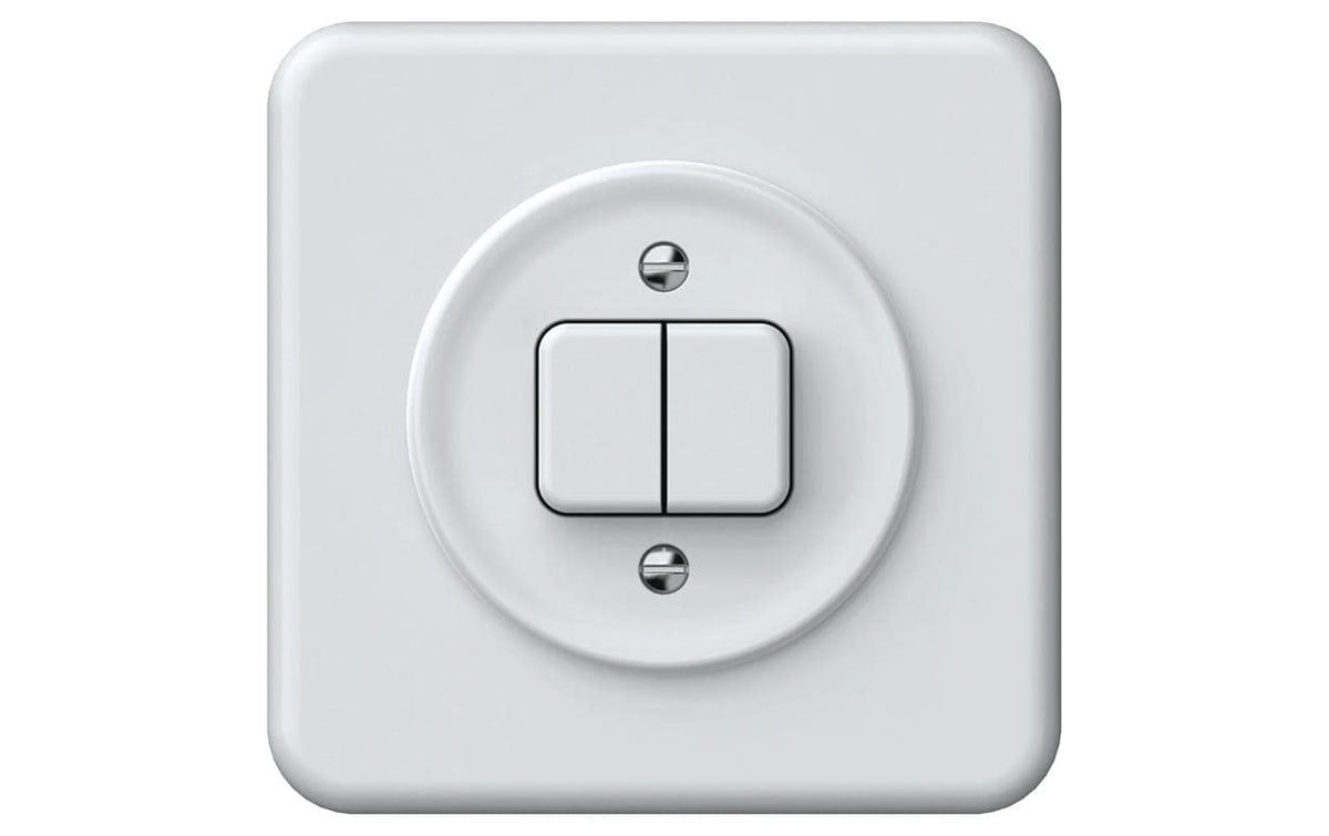 Hager ORIGIN UP Druckschalter SCHEMA 1 3+3, mit QuickConnect Steckklemmen, ws