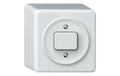 Hager ORIGIN AP Druckschalter SCHEMA 3 mit QuickConnect Steckklemmen, ws