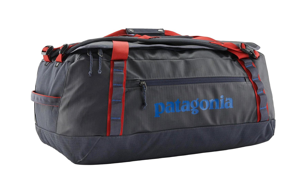 Patagonia Duffel Bag Black Hole smolder blue/amanita red, 55l