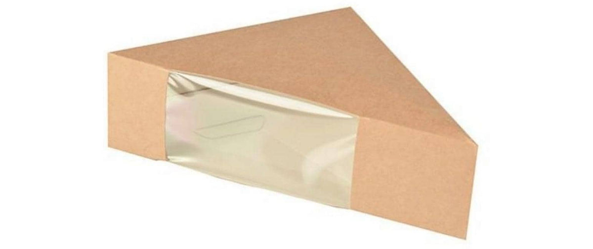 Papstar Sandwichbox Sichtfenster 50 Stk. 1 Pack à 50 Stk.  Pappe