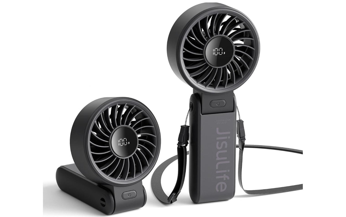 Jisulife Handheld Fan 7 Ventilator Schwarz 3600mAh