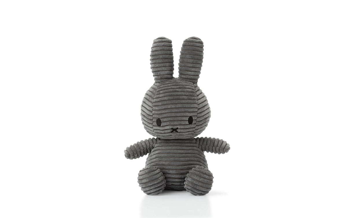 Miffy ECO Kordsamt grau 23cm