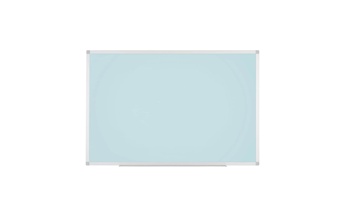 Bi-Office AYDA Whiteboard, 90x60cm Alu/hellblau, Stifteablage, lack. Stahl