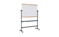 Bi-Office ACE mobiles Whiteboard, 120x90cm Holz/weiss, Stahl lackiert