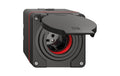 Feller NEVO AP Nass-Steckdose 1xTyp 15 10A 400V mit Steckklemm IP55 rote Dicht sz