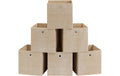 Songmics Aufbewahrungsboxen, 6er Set, Sand faltbar, Stoffbox, 30 x 30 x 30 cm