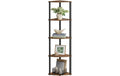 Songmics Eckregal Industrial 38.3x27x139 cm, Stahl, Spanplatte
