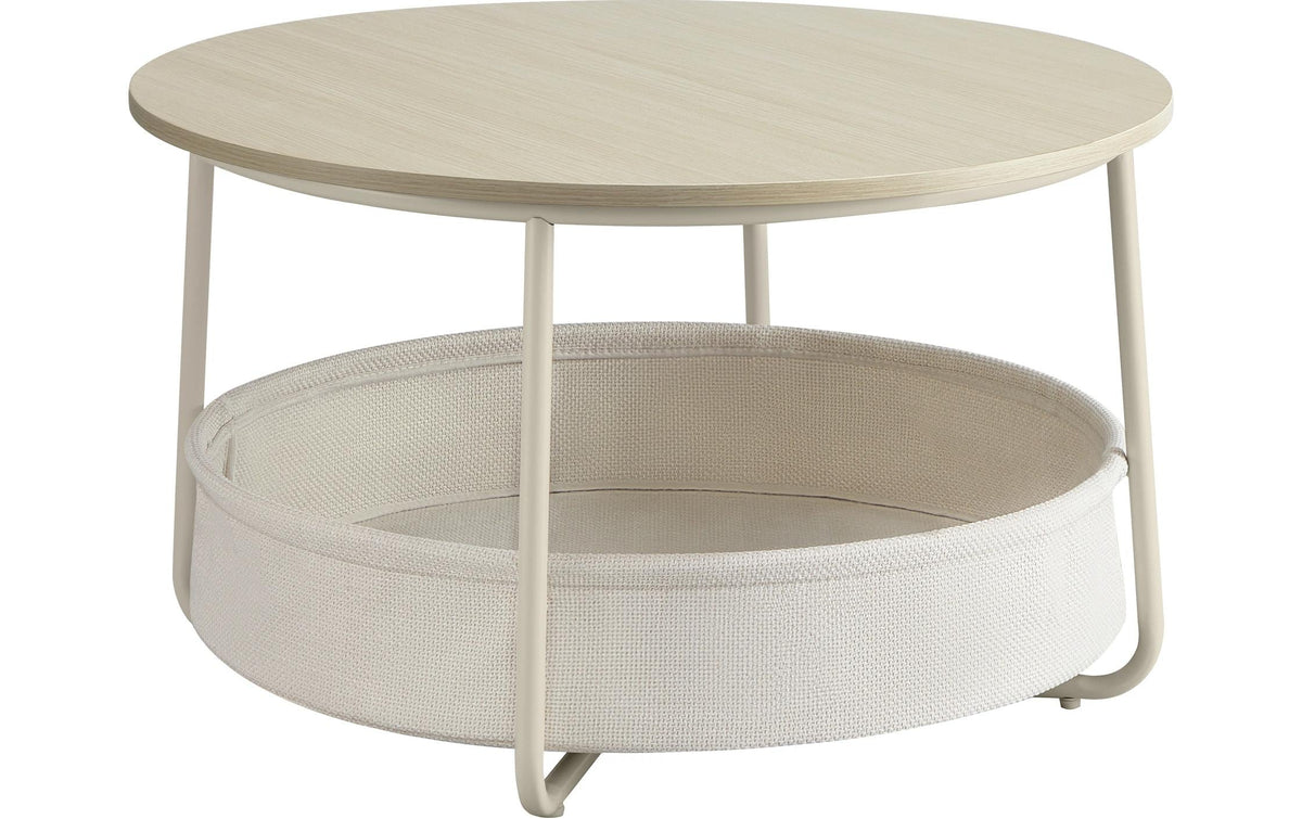 Vasagle Beistelltisch rund 75x45 cm (DxH), Spanplatte, Polyester