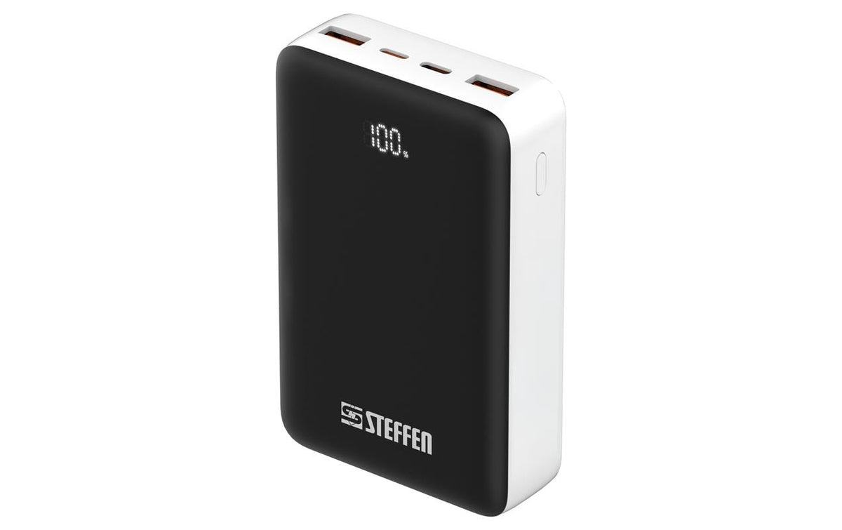 Steffen Powerbank 65W PD3.0 5V-20V, USB-C max 65W / USB-A max 22.5W