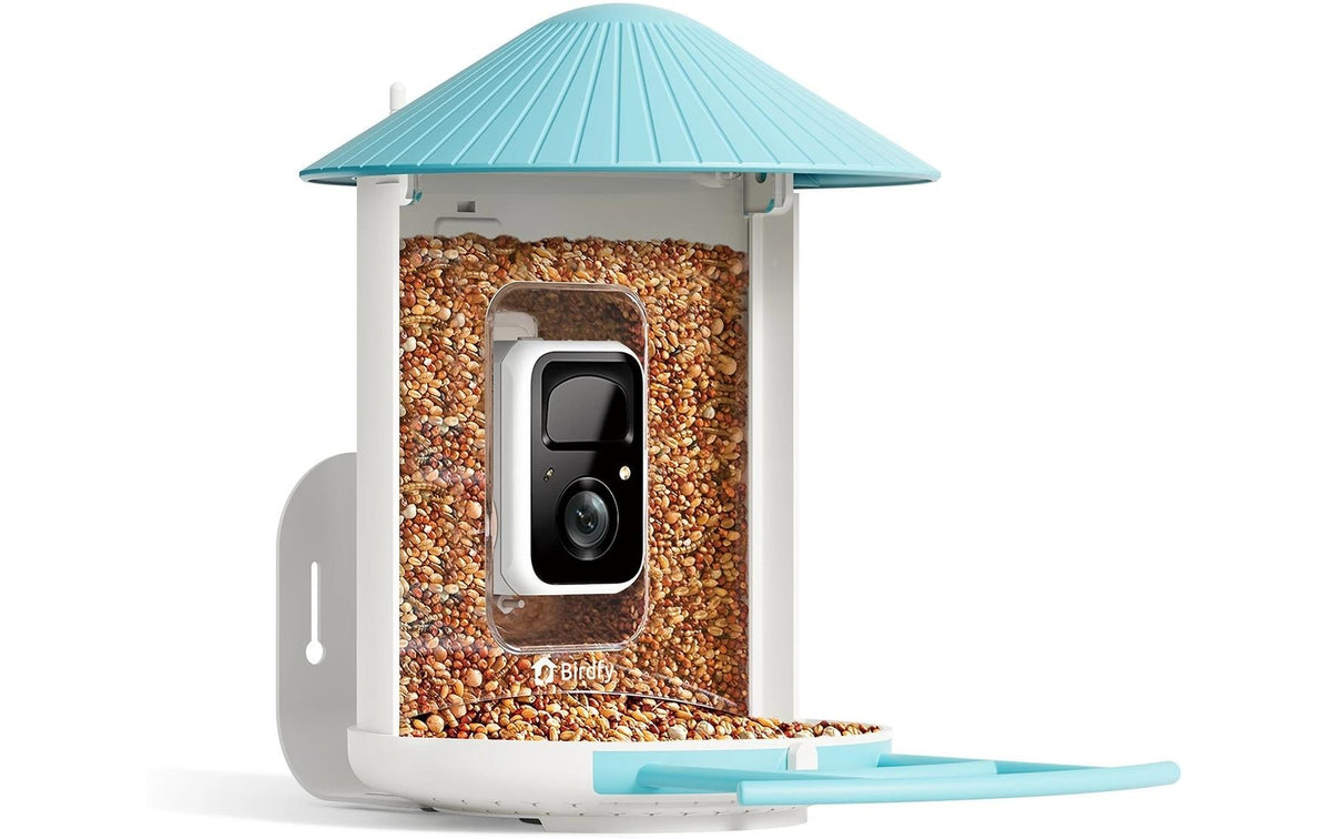 Birdfy Futterspender Basic Solar Vogelfutterspender mit Kamera + Lifetime Ai