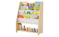 relaxdays Kinderregal mit 4 Stofftaschen Grösse: ca. 78 x 64 x 28 cm