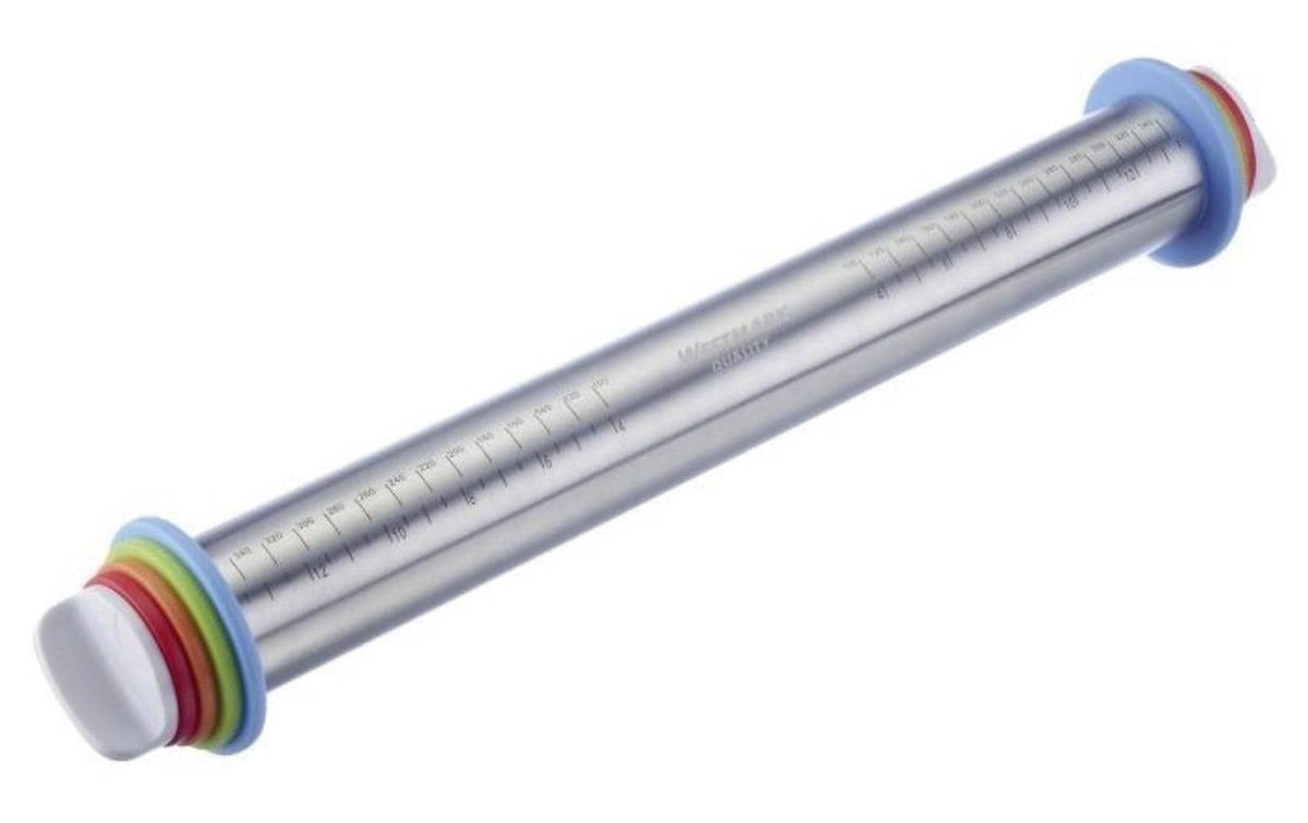 Westmark Teigroller Wallholz mit 4 Distanzringen, 43.5cm