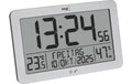 TFA Digitale Funkuhr mit Raumklima Silber