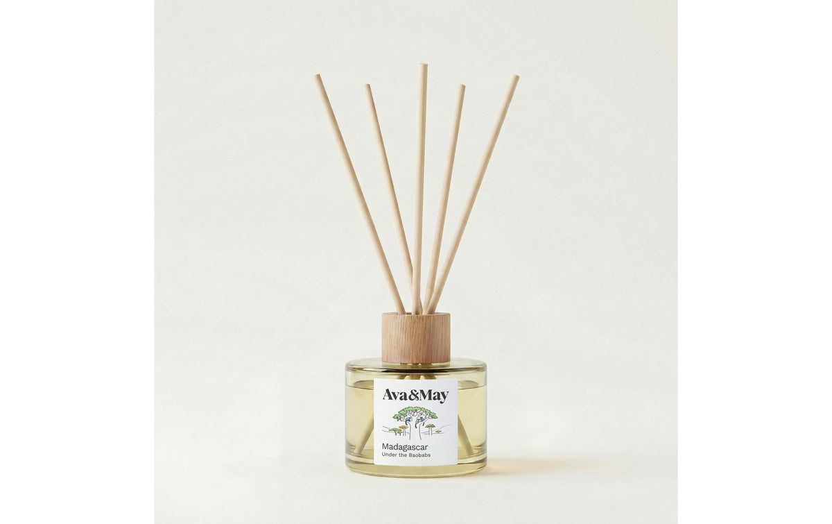 AVA & MAY Duftstäbchen Madagascar, 120ml Rattan-Stäbchen