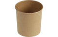 belesse Suppenbecher Kraft/PE 780ml 25 Stk, braun, Ø115x115mm