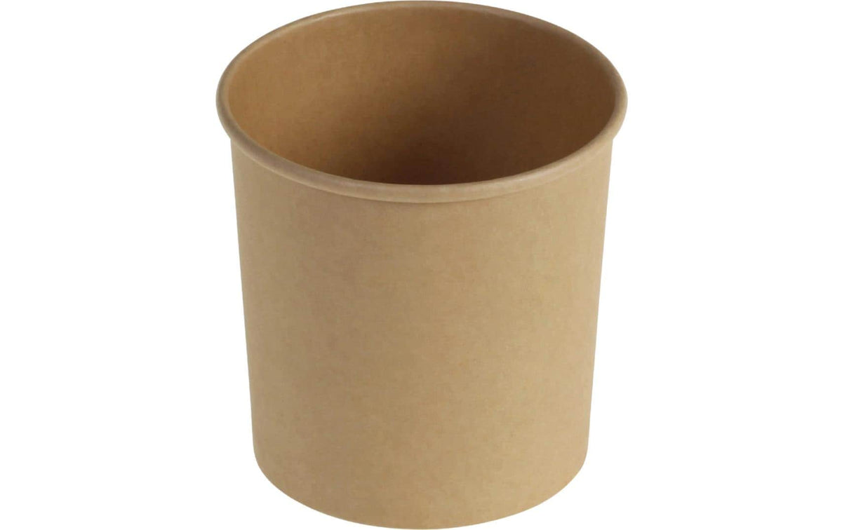 belesse Suppenbecher Kraft/PE 780ml 25 Stk, braun, Ø115x115mm