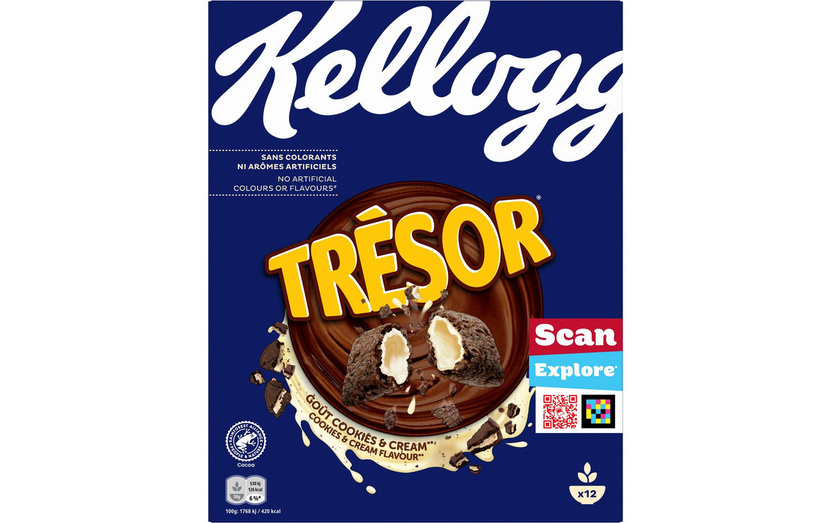 Kelloggs Tresor Cookies & Cream 375g