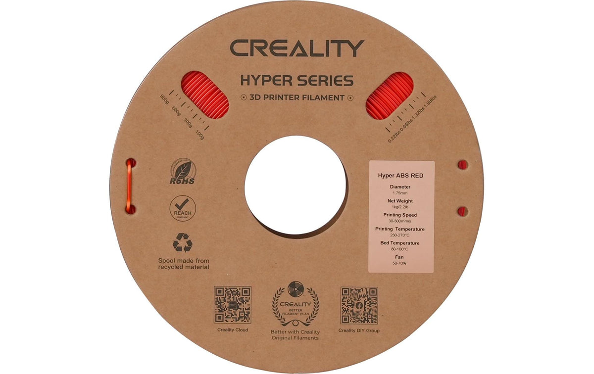 Creality Hyper ABS Filament Rot Schnelles ABS Druckfilament 1kg