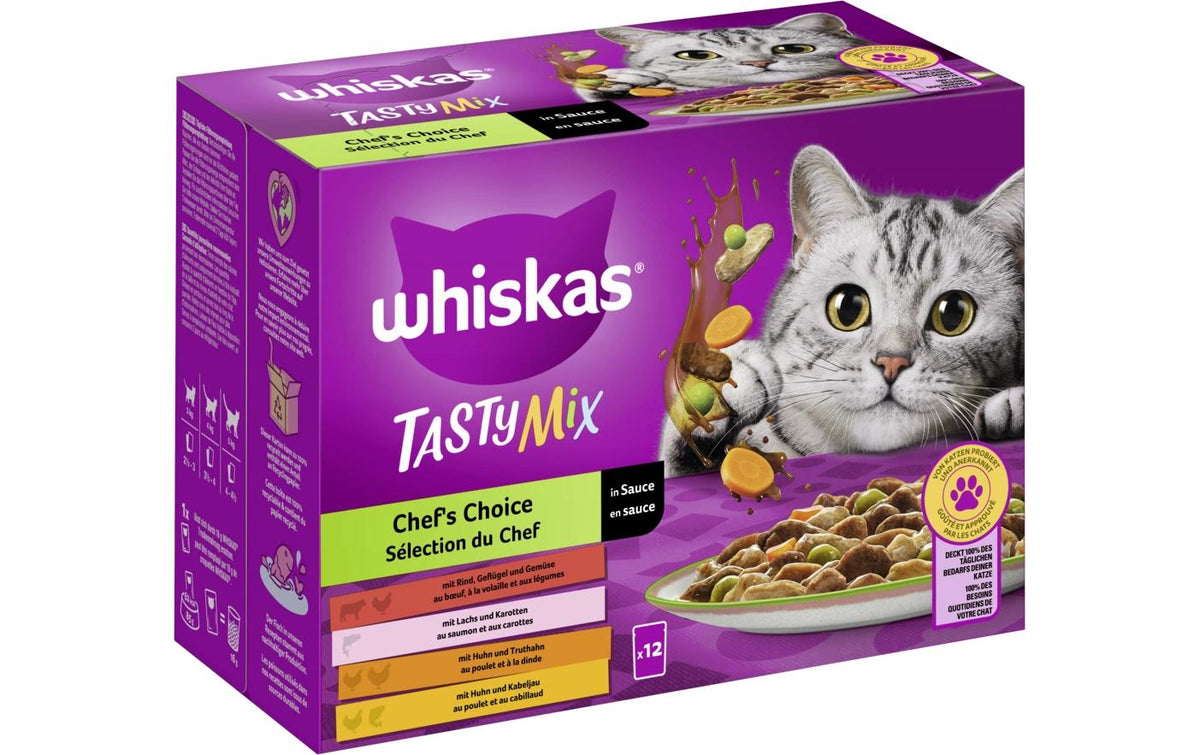 Whiskas Tasty Mix Chefs Choice Sauce 12x85g