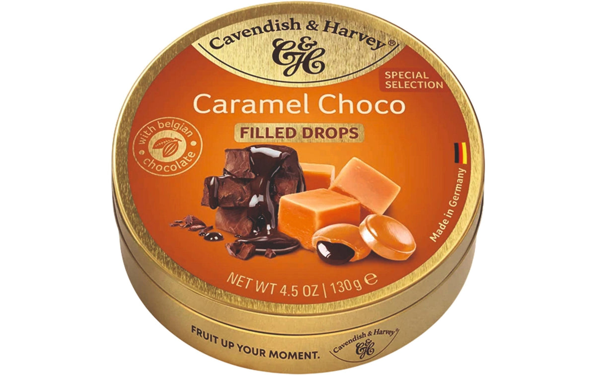 Caramel Choco Filled Drops 130 g