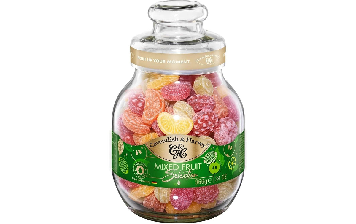 Mixed Friut Selection Bonbons im Glas 966 g