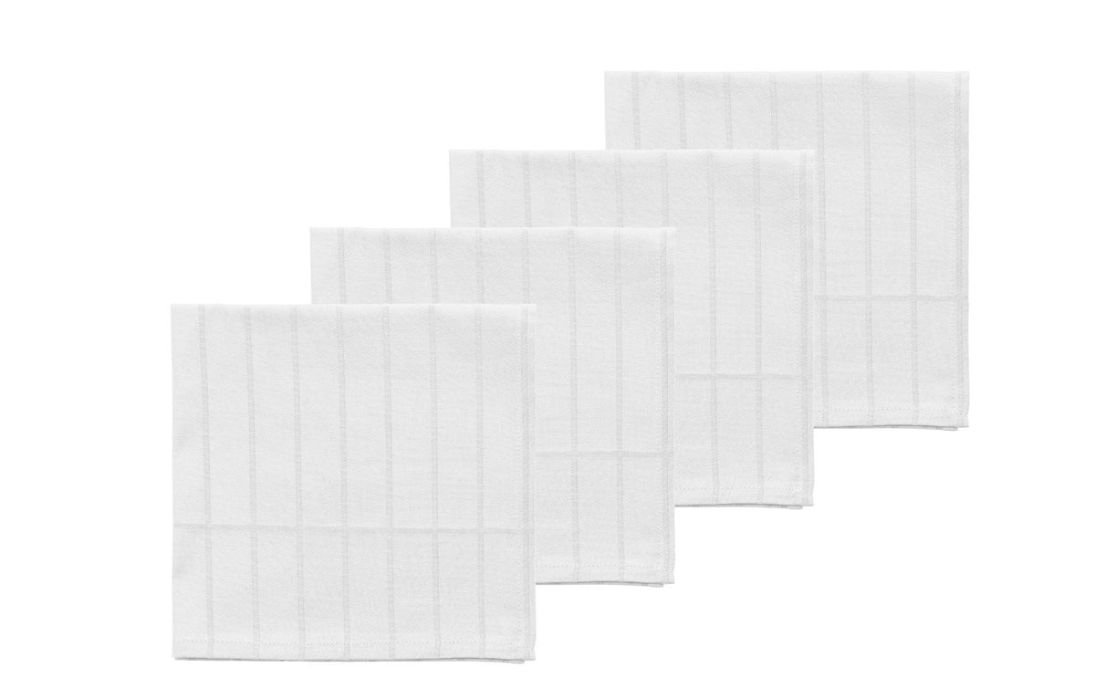 SödahlStoffserviette Essence 45x45cm,4erSet White, 100% Baumwolle