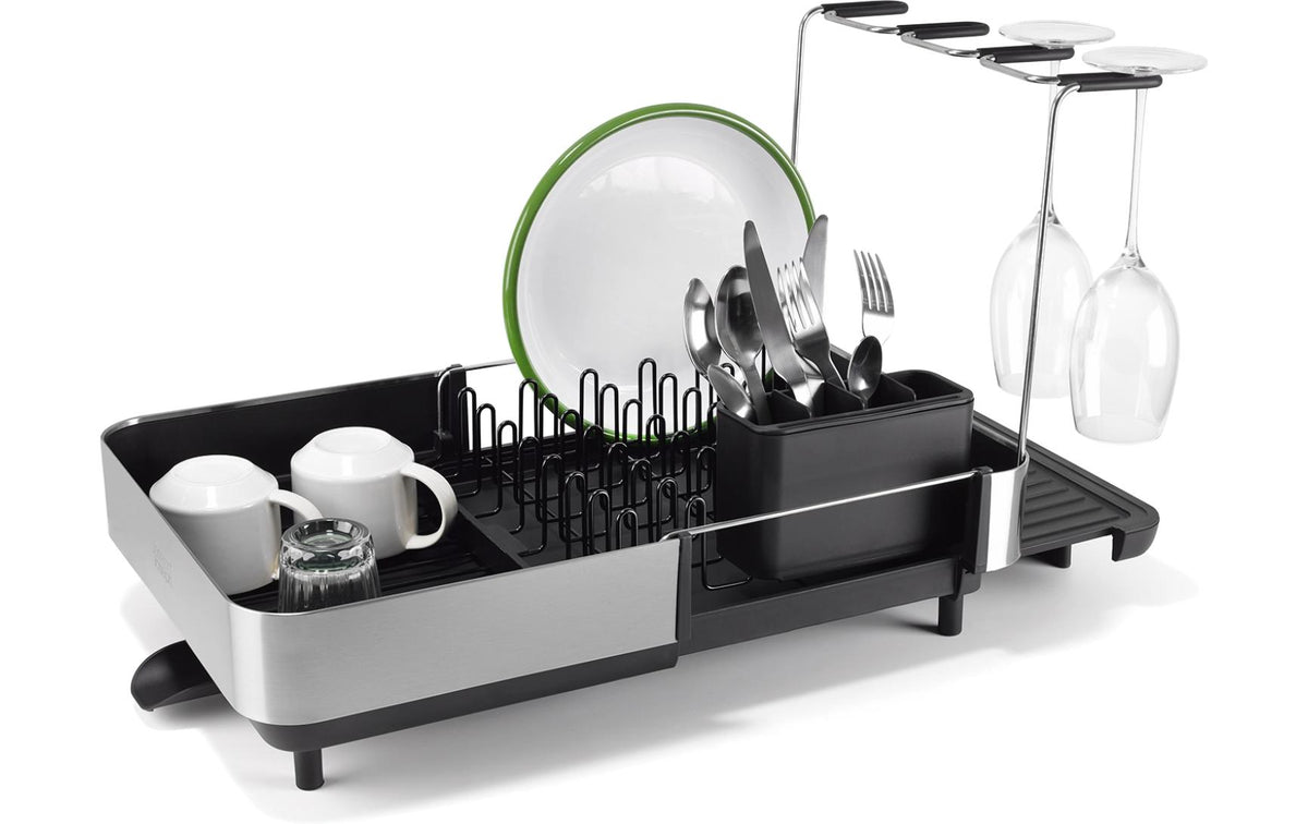 Joseph Joseph Extend Steel Plus Geschirr- abtropfständer schwarz