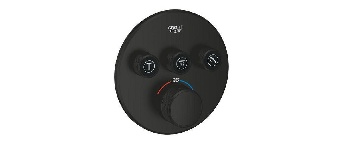 Grohe Grohtherm SmartControl Thermostat rund, 3 Ventile