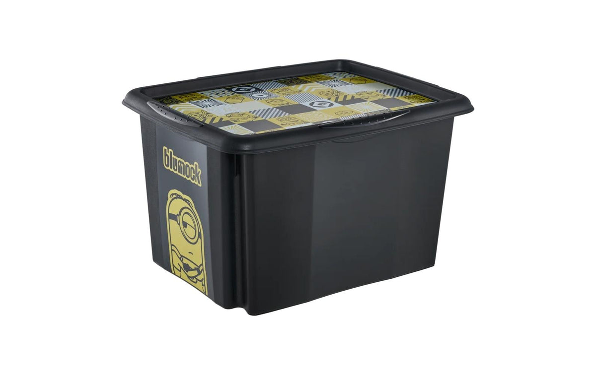 keeeper Dreh-/Stapelbox mit Deckel 30 l Karolina "Minions Mosaic"