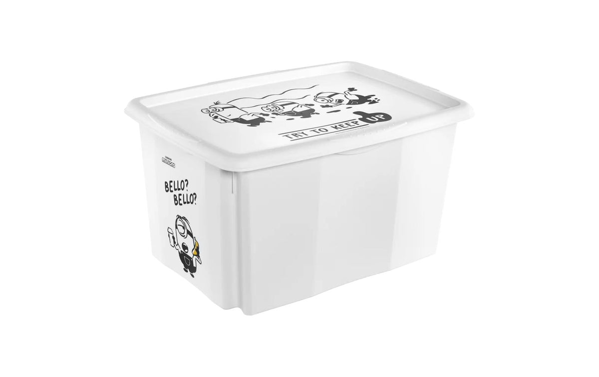 keeeper Dreh-/Stapelbox mit Deckel 45 l Karolina "Minions Bello"