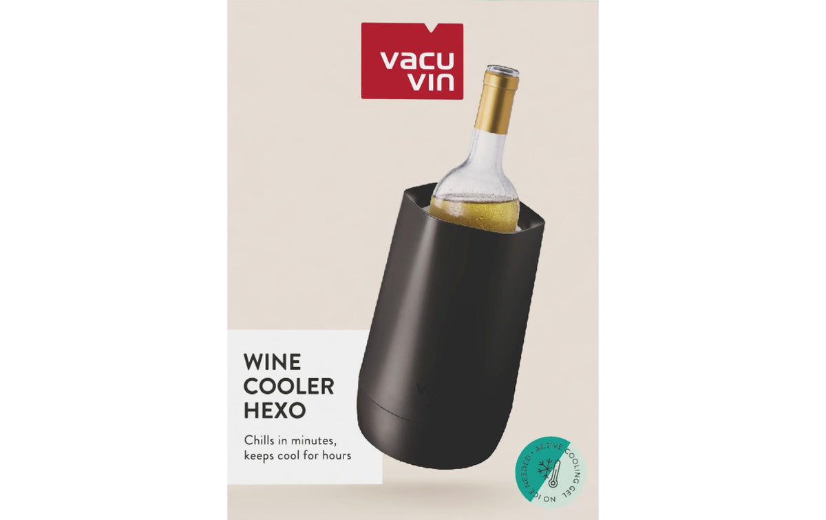 Vacuvin, Flaschenkühler Hexo schwarz
