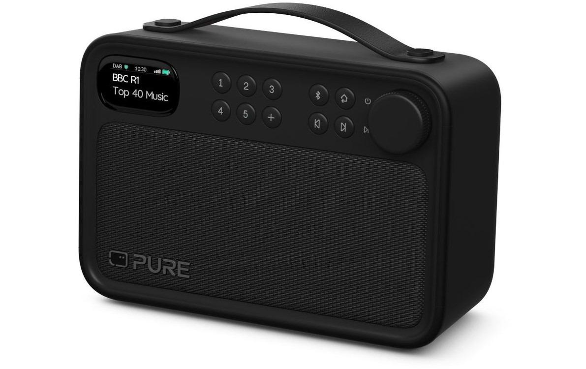 Pure, DAB+ Radio Elan One2 Schwarz DAB+/UKW-Radio, BT, Akku, IPX5