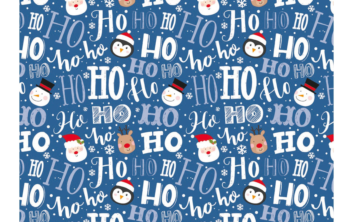 B + C Geschenkpapier 2mx70cm Santa & Friends