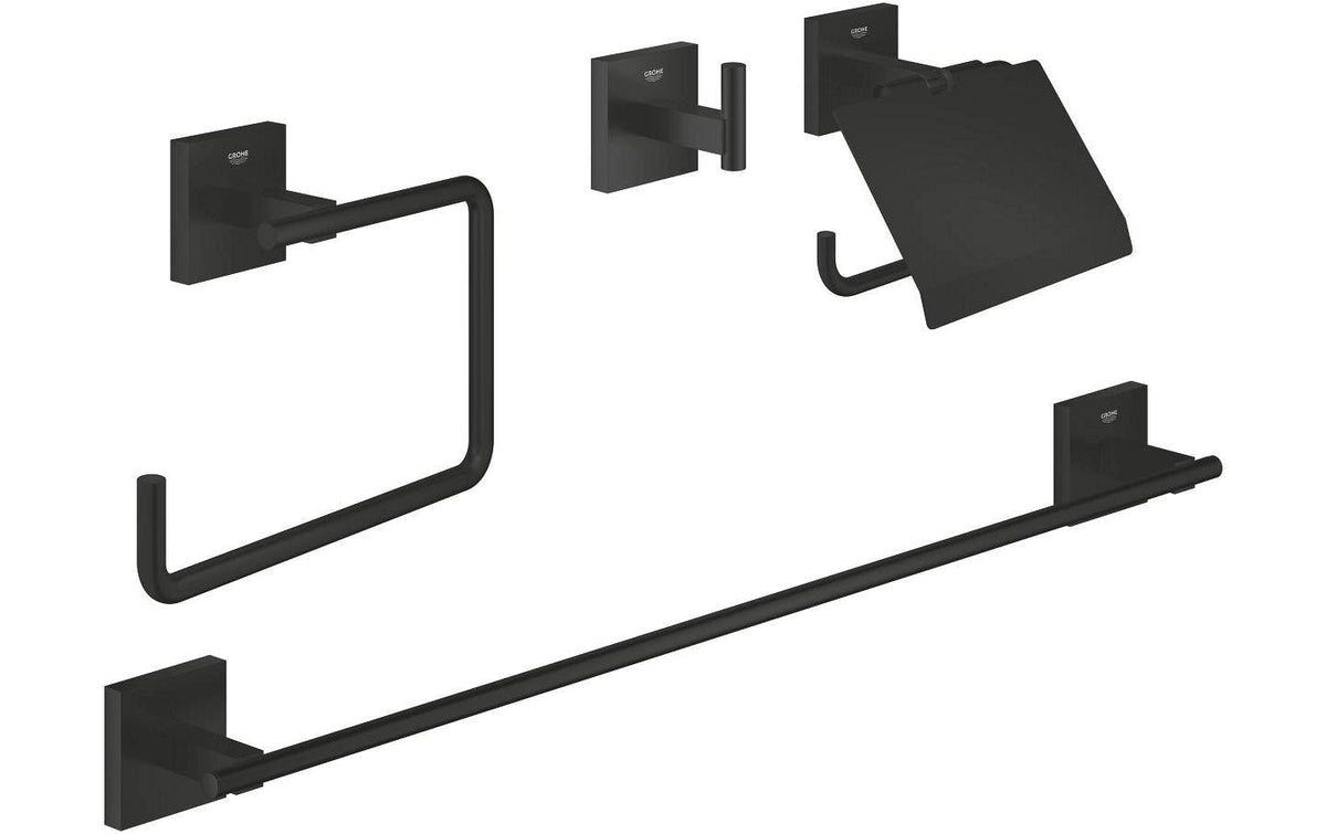 Grohe Start Cube Bad-Zubehör Set 4-in-1 Accessoire-Set, Chrom