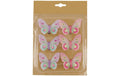 Chalet Schmetterlingset 6Stk Farfalla 6 Stk.6x5x1cm mix