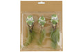 Chalet Vogel auf Clip Greenys 13x3.5x3cm grün