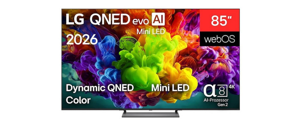 LG TV 85QNED93B6A, 85" LED-TV, UHD QNED, MiniLED