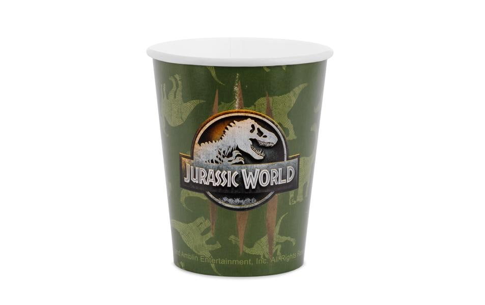Partydeco Becher JurassicWorld grün, 250 ml, 6 Stück