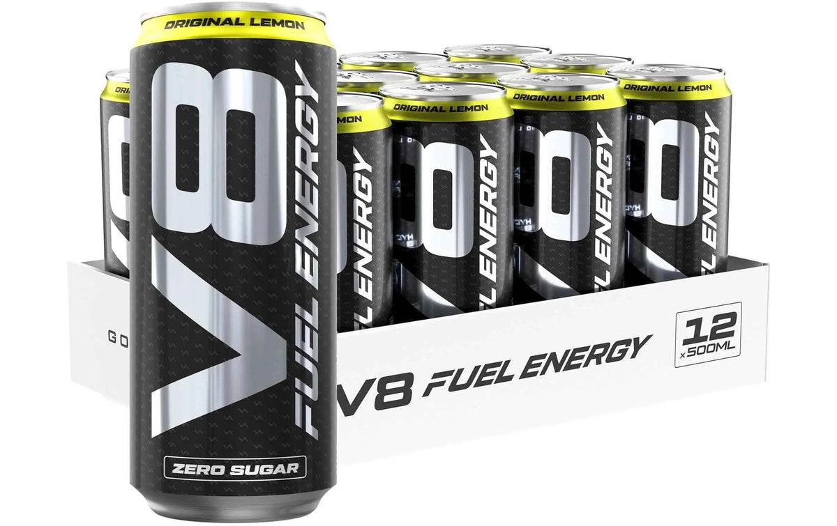 VAST V8 Fuel Energy Lemon 500ml, 12 Tray