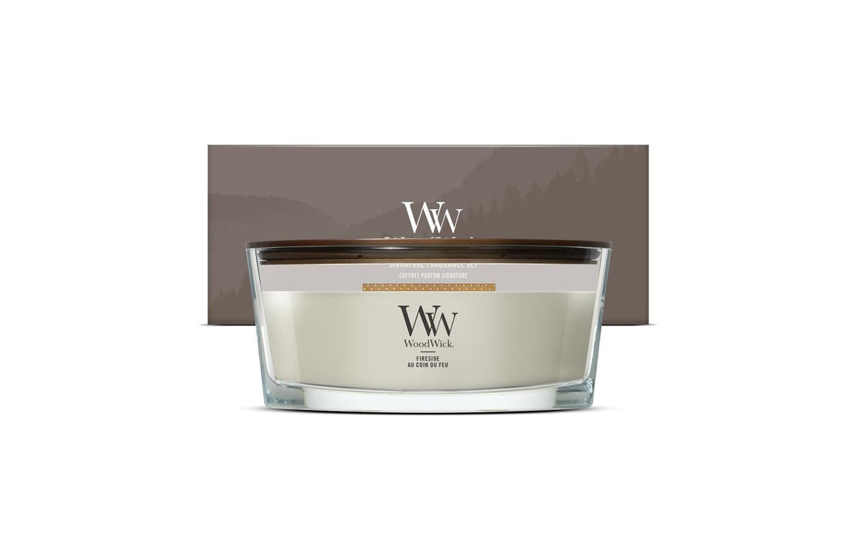 Woodwick Duftkerze Giftset Ellipse Fireside