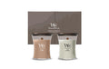Woodwick Duftkerze Giftset 2 Medium Jar Fireside & Cashmere