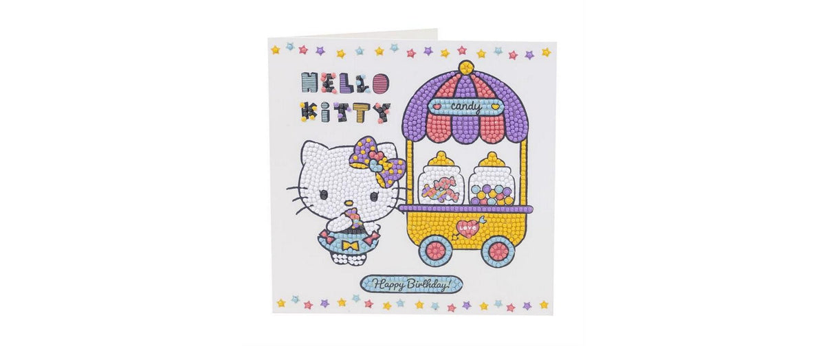 Happy Birthday Treats Crystal Art Card